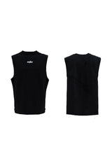 メッシュカットアウトスリーブレスベスト