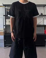 PDワンスターダブルスリーブショートスリーブTシャツ