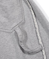 レースレイヤードバミューダショーツ_Melange Gray