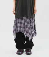 (W) Hippie Checked Skirt