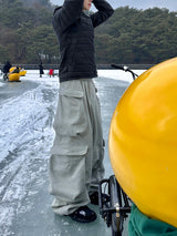 ダブルポケットマルチカーゴスウェットパンツ4C