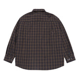 25SS EMBO LOGO OVERSIZE CHECK SHIRTS BLACK