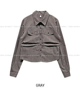 Huz Pintuck Standard Check Shirt