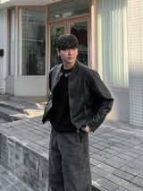 Vintage biker leather jacket