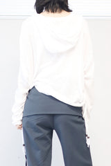 Chateau Linen Overfit Zip-Up