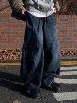 Dart Cappy Damage Denim Balloon Pants