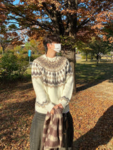 モヘアノルディックニット (4color)