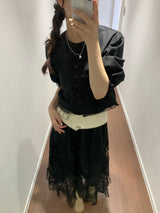 Eyelet Low Suede Belt (2color)