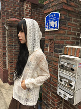 Ryoga Mesh Summer String Hood Zip-Up