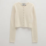 (CD-2173)ESSENTIAL CASHMERE CROP CARDIGAN