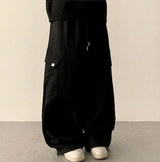 ノアダイアゴナルインシジョンカーゴヘムストリングワイドパンツ