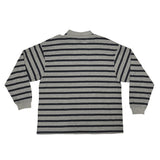 (Unisex) Stripe collar T