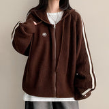 Neuja Two-Line Knitwear Hooded Zip-Up