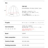 VA Stud Pigment Round Bucket Hat / Black