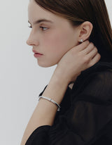 26SS★ H-Link AB(W) Duo Line Pave Bangle
