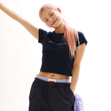 ザットガールバイブTシャツ_ネイビー