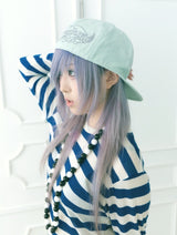 Lettering wing cap (mint)