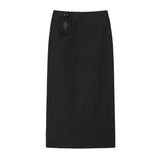 Pocket Maxi Skirt - BLACK