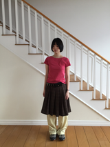 YWD PLAID PLEATS SKIRT (3color)