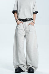 Gray Washed Scythe Jeans
