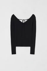 V NECK STRAP KNIT