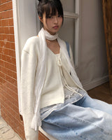 Peron Layered Knit Bolero Cardigan & Sleeveless Set