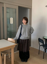 Hank Color Mix Round Wool Knit