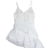 Memory Dot Ruffle Nashi One Piece (White)