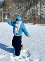 Blue Bear Hooded Padding (4 Colors)