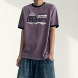 Rigger pigment color matching short sleeve T-shirt 