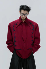 Double Breasted Woven Shirt Jacket