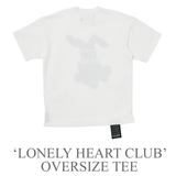 'RABBIT CLUB' OVERSIZED TEE_WHITE