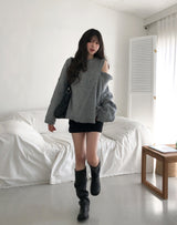Mitsu Damage Back Pocket Mini Skirt