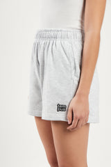TEMPUS PATCH SHORT PANTS [WHITE MELANGE]
