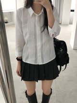 レイピンタックシャツ (one color)