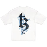 TZ グラフィティオーバーサイズTシャツ -WHITE
