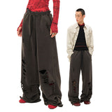 Ripped casual trousers