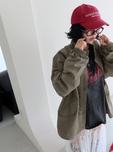 ラクシークスリーブレイヤードオーバーサイズフィットTシャツ