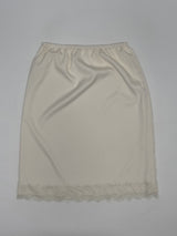 Lace Satin Midi Skirt
