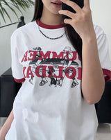 ホリデーリンガーショートスリーブTシャツ