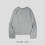 Diagonal Snap Raglan Crop Long Sleeve Tee