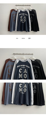 バーティーカラフルラグラン長袖Tシャツ (3 colors)