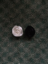 ROSE FLOWER BROOCH (WHITE, BLACK 2COLORS!)