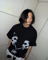 スモーキング ガールズ Tシャツ BK