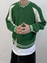Nordi varsity knit zip-up 4C