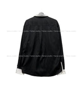 Ille Stripe Color Matching Shirt