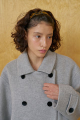 Herringbone double coat_gray
