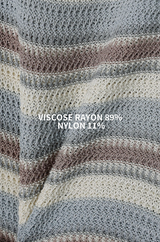 [S/S] Inconnect stripe kara half knit(3color)