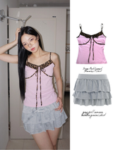 Sugar Pink Leopard Sleeveless T-shirt