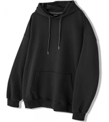 Authentic Relaxed Basic Hoodie Black